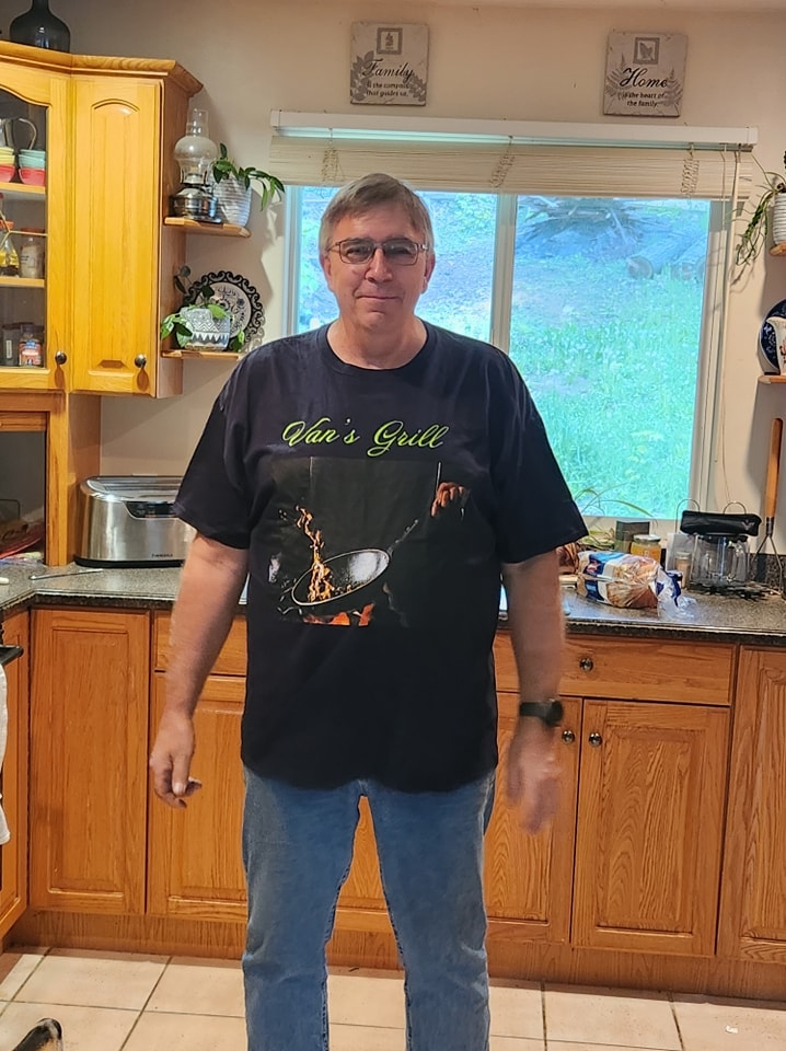 Grill Master Todd, co owner of Van's Grill