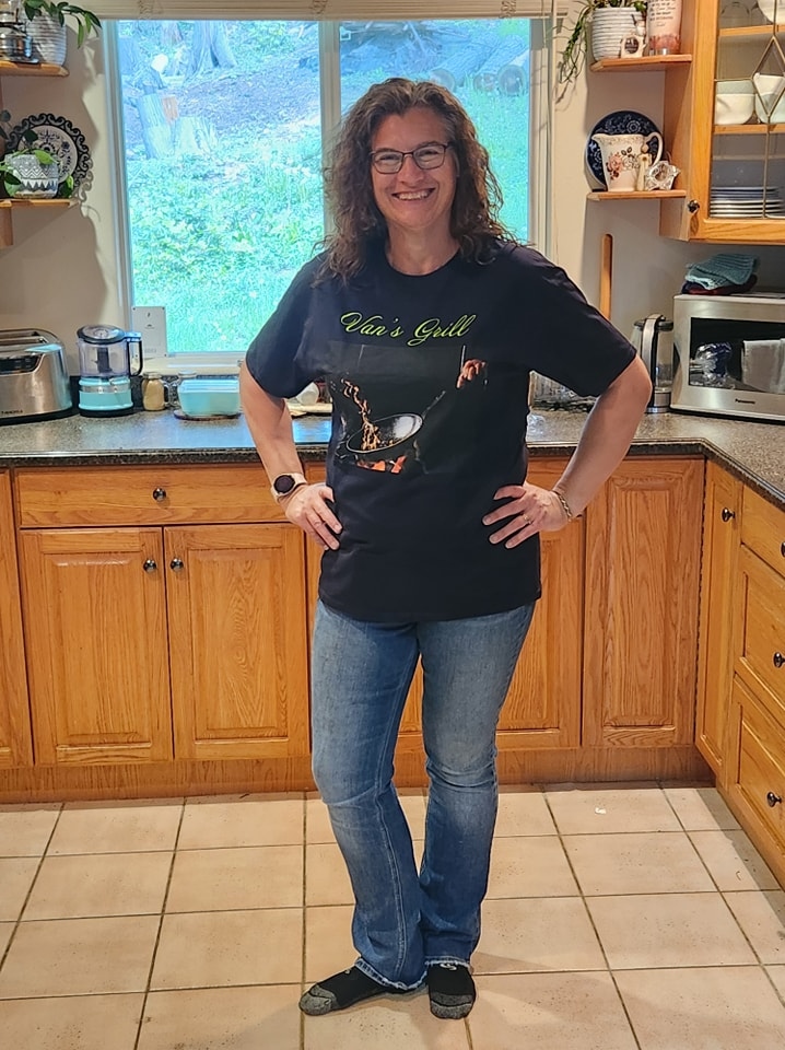 Kelly of Van's Grill co owner and sauce maker
